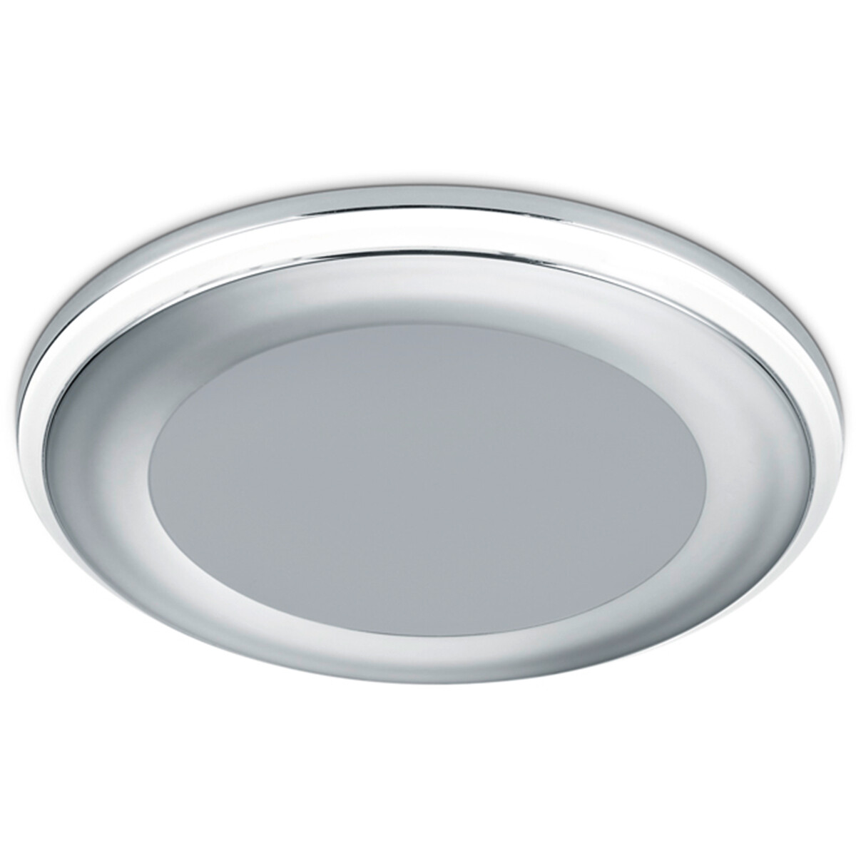 LED Spot - Inbouwspot - Trion Auran - 5W - Warm Wit 3000K - Rond - Mat Chroom - Kunststof