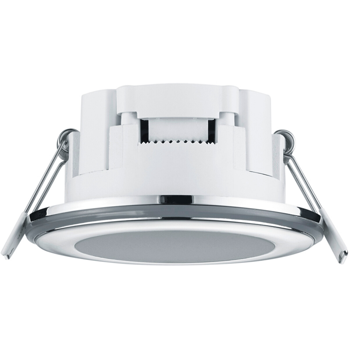 LED Spot - Inbouwspot - Trion Auran - 5W - Warm Wit 3000K - Rond - Mat Chroom - Kunststof