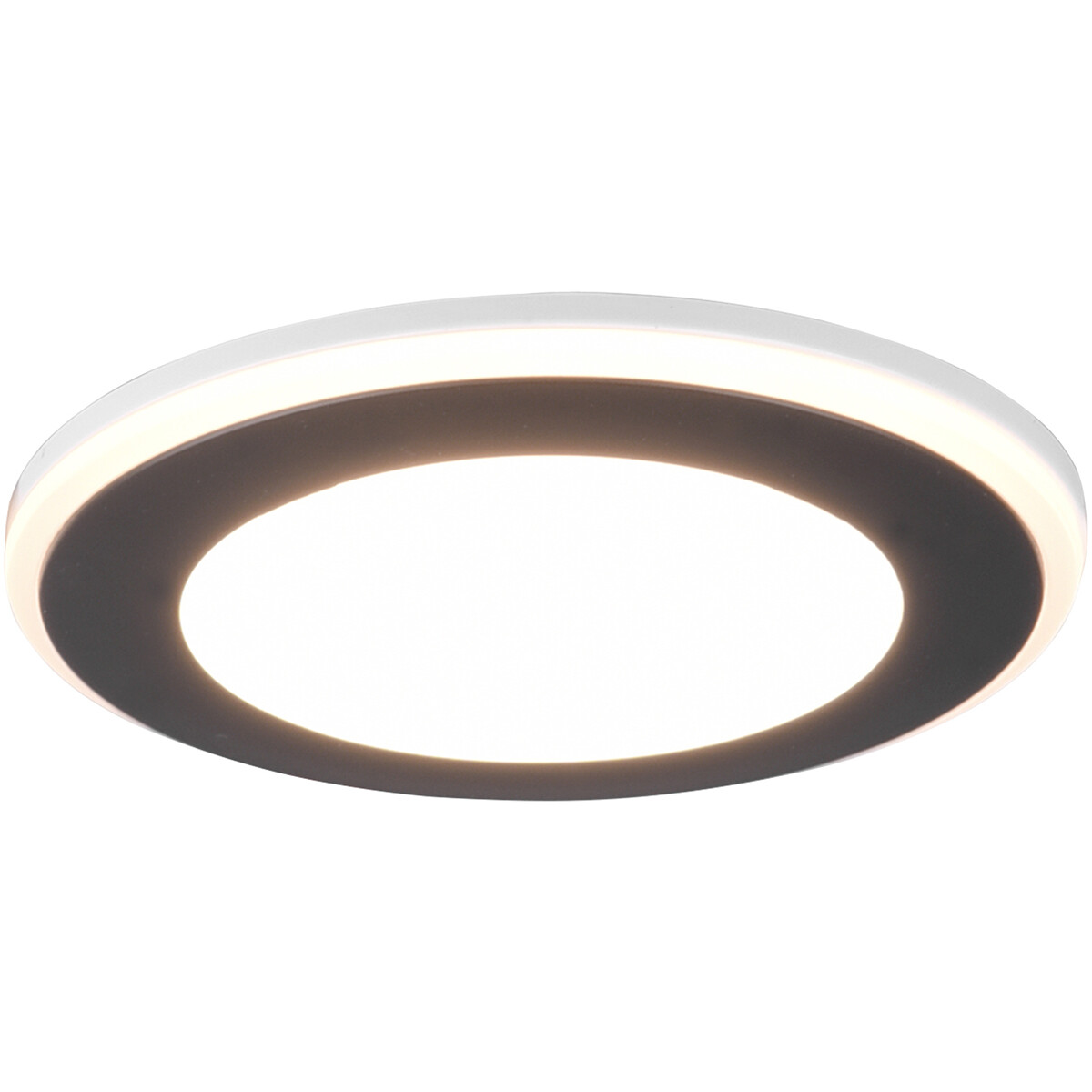 LED Spot - Inbouwspot - Trion Auran - 5W - Warm Wit 3000K - Rond - Mat Zwart - Kunststof