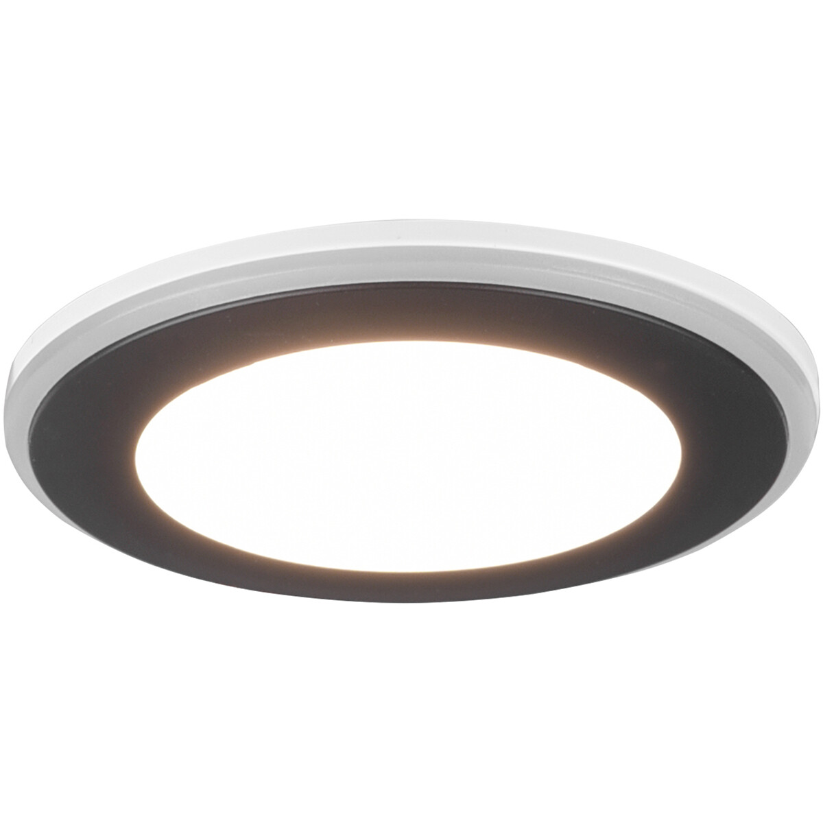 LED Spot - Inbouwspot - Trion Auran - 5W - Warm Wit 3000K - Rond - Mat Zwart - Kunststof