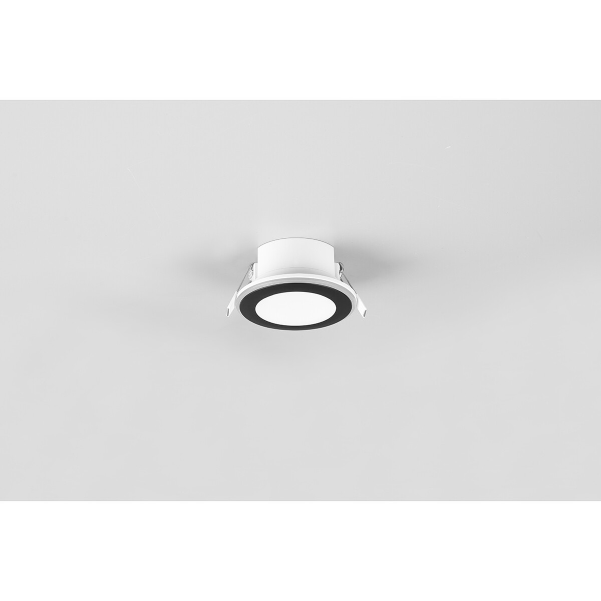 LED Spot - Inbouwspot - Trion Auran - 5W - Warm Wit 3000K - Rond - Mat Zwart - Kunststof