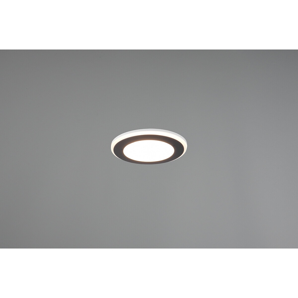 LED Spot - Inbouwspot - Trion Auran - 5W - Warm Wit 3000K - Rond - Mat Zwart - Kunststof