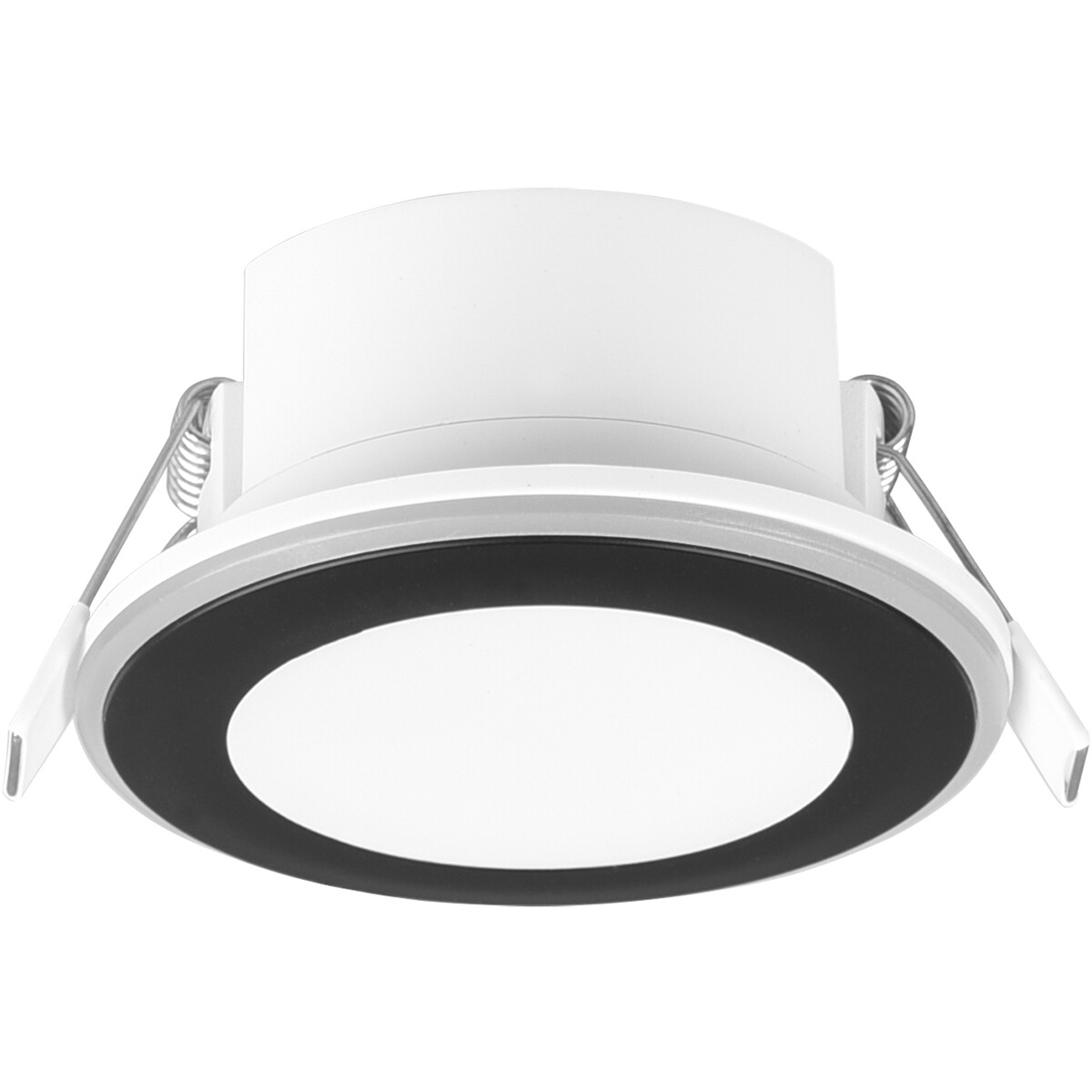 LED Spot - Inbouwspot - Trion Auran - 5W - Warm Wit 3000K - Rond - Mat Zwart - Kunststof product afbeelding