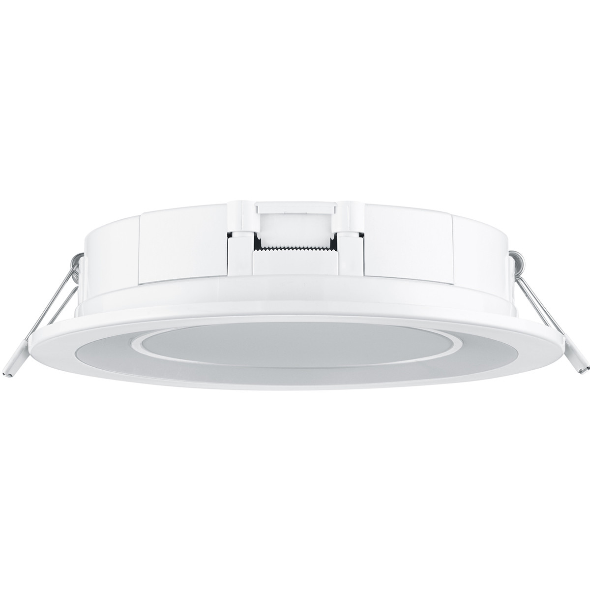 LED Spot - Inbouwspot - Trion Cynomi - 10W - Warm Wit 3000K - Rond - Mat Wit - Kunststof - Ø140mm