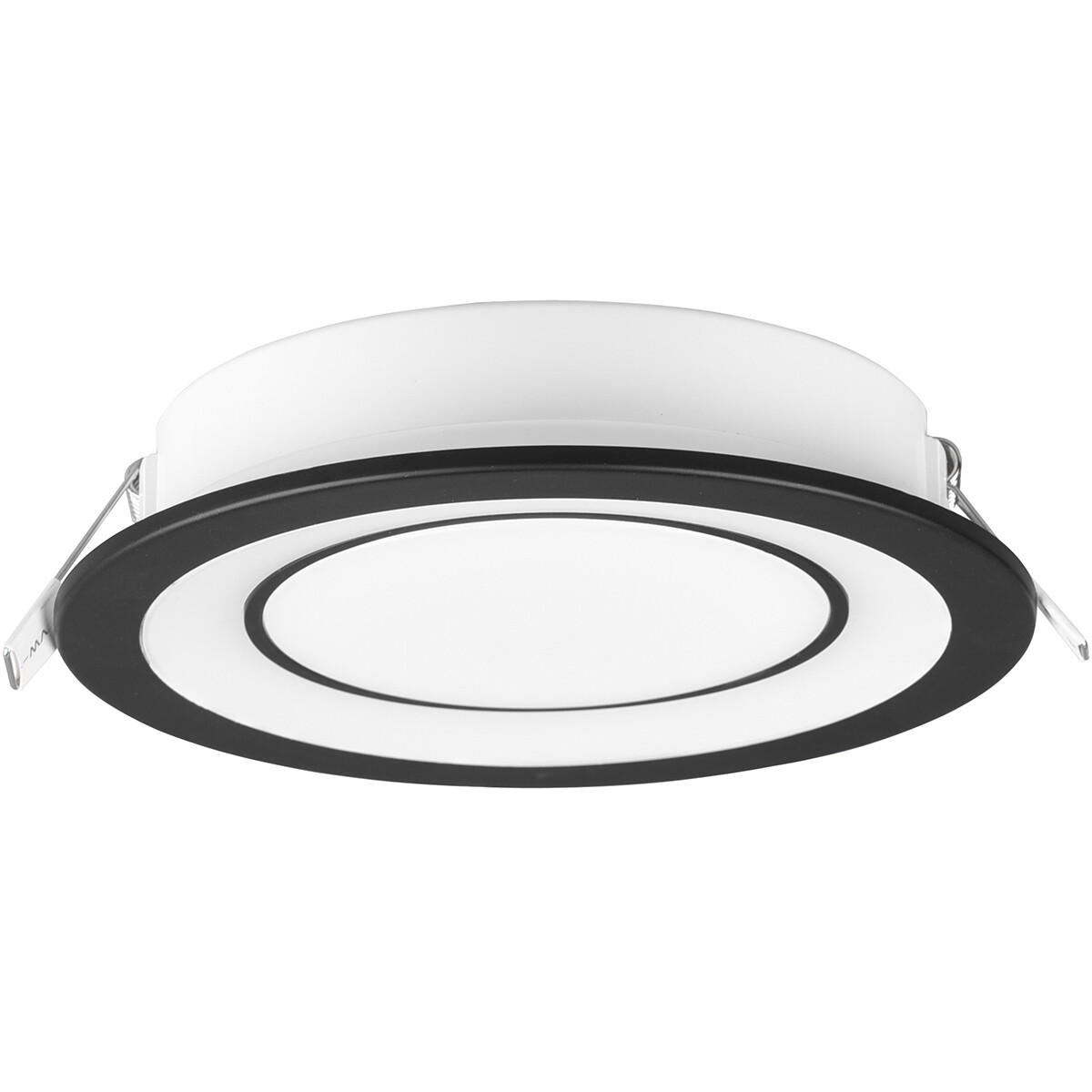 LED Spot - Inbouwspot - Trion Cynomi - 10W - Warm Wit 3000K - Rond - Mat Zwart - Kunststof - Ø140mm product afbeelding