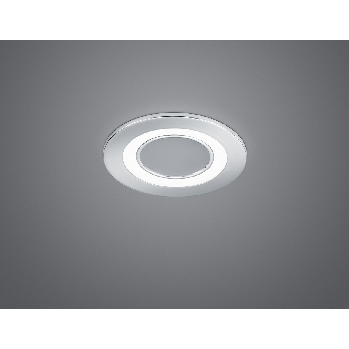 LED Spot - Inbouwspot - Trion Cynomi - 5W - Warm Wit 3000K - Rond - Mat Chroom - Kunststof - Ø80mm