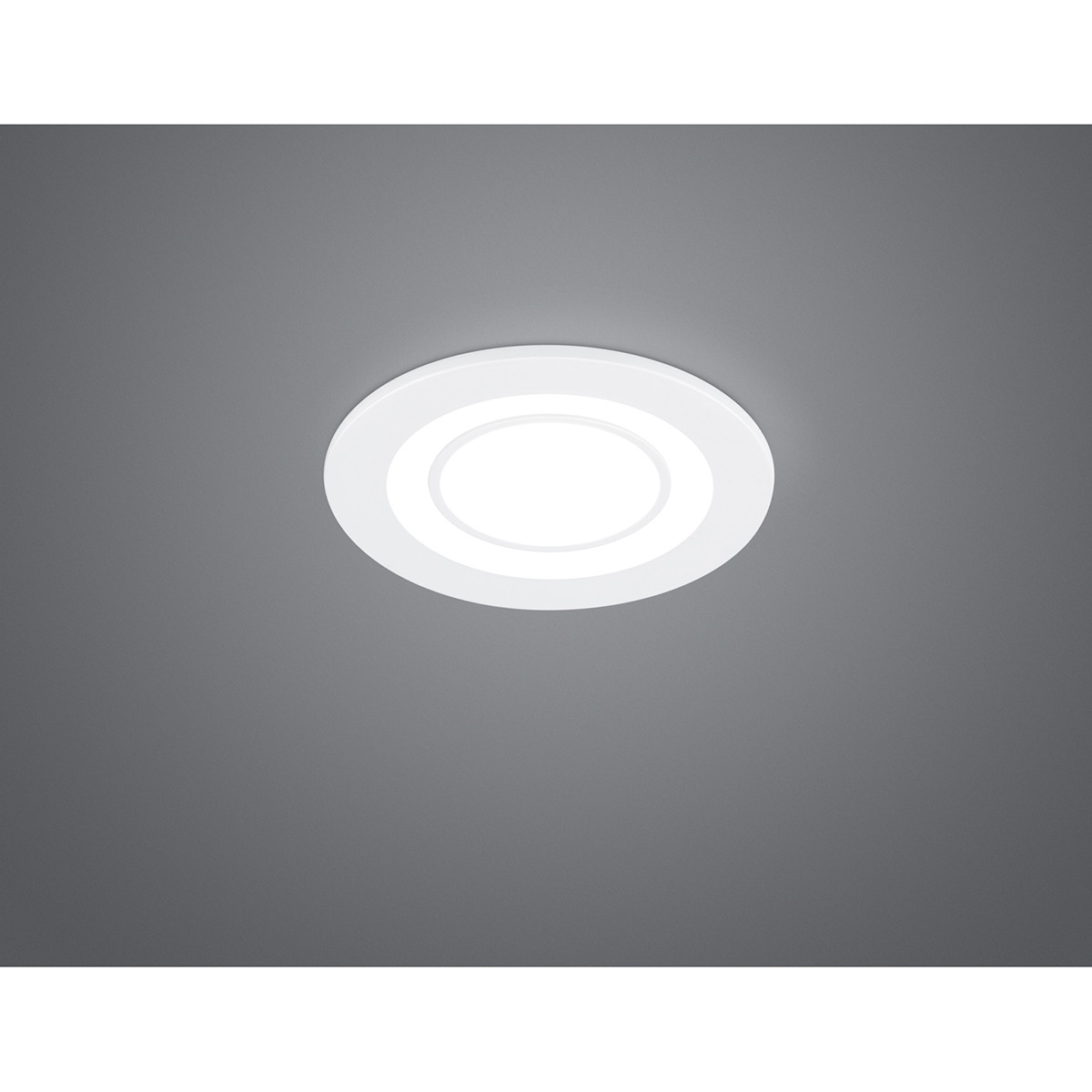 LED Spot - Inbouwspot - Trion Cynomi - 5W - Warm Wit 3000K - Rond - Mat Wit - Kunststof - Ø80mm