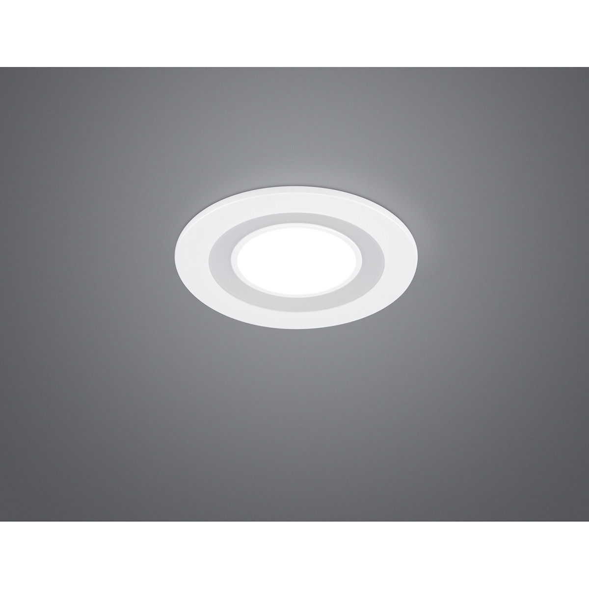 LED Spot - Inbouwspot - Trion Cynomi - 5W - Warm Wit 3000K - Rond - Mat Wit - Kunststof - Ø80mm