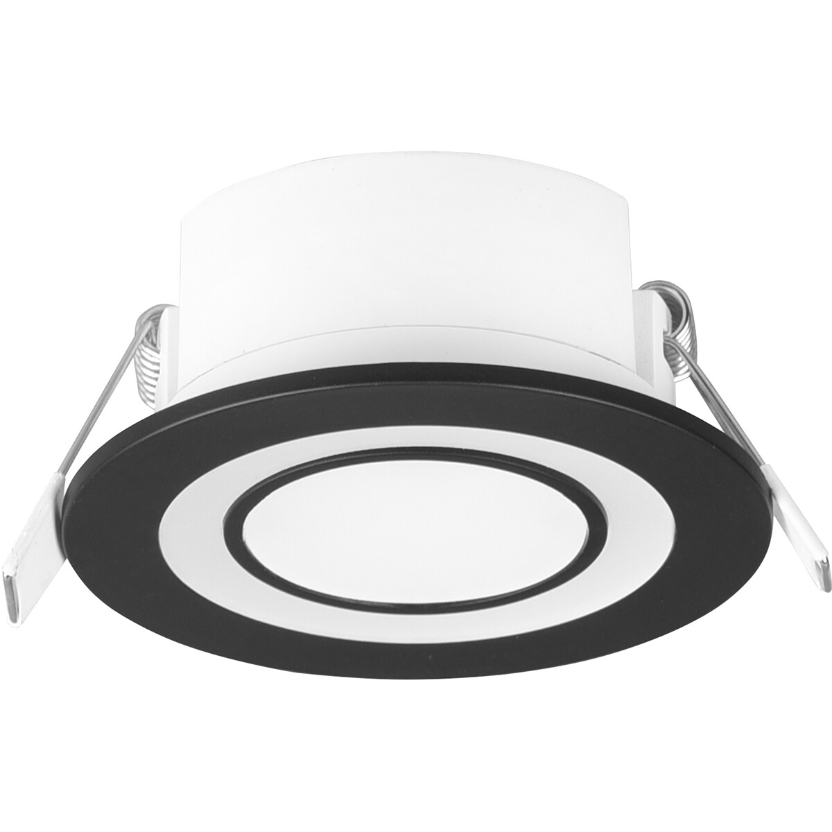 LED Spot - Inbouwspot - Trion Cynomi - 5W - Warm Wit 3000K - Rond - Mat Zwart - Kunststof - Ø80mm product afbeelding