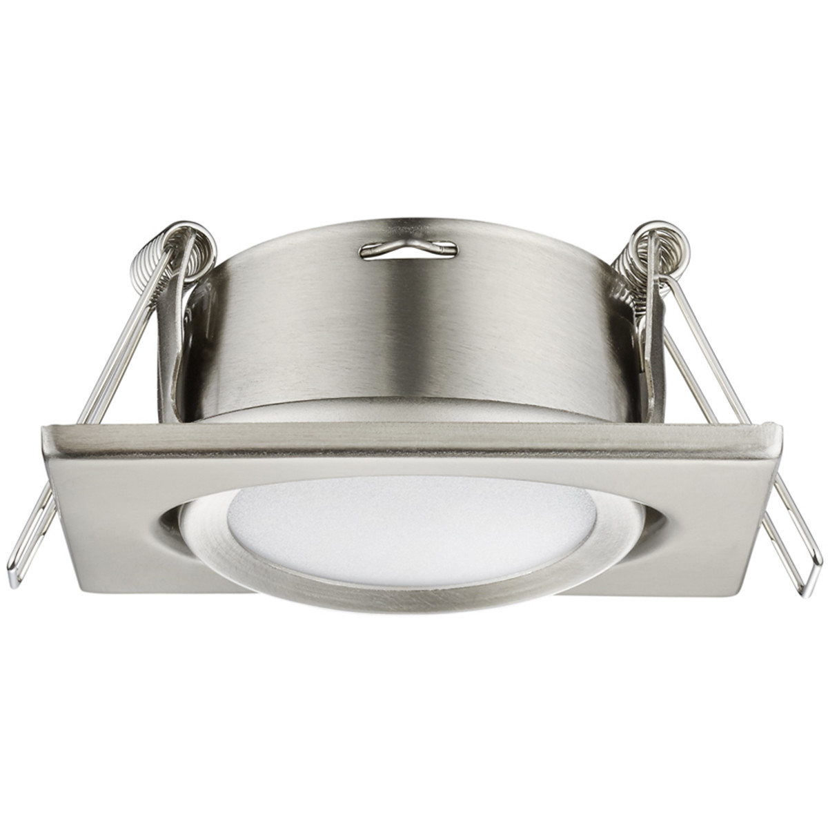 LED Spot - Inbouwspot - Trion Roluno - 5W - Warm Wit 3000K - Vierkant - Mat Nikkel - Aluminium