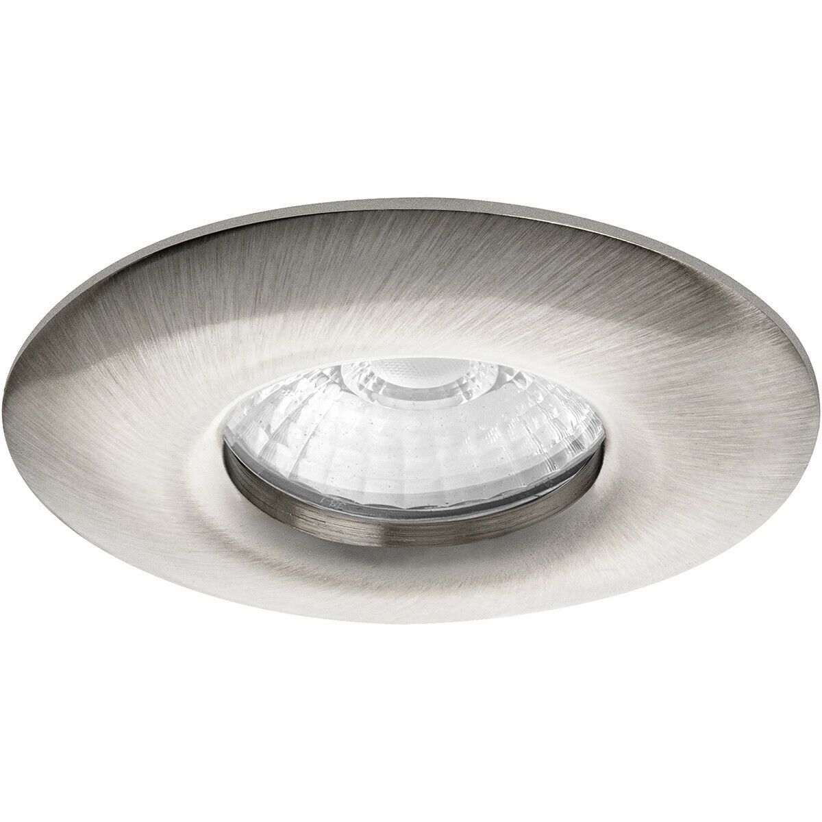 LED Spot Set - Pragmi Luno Pro - Waterdicht IP65 - GU10 Fitting - Inbouw Rond - Mat Nikkel - 4W - Natuurlijk Wit 4200K - Ø82mm