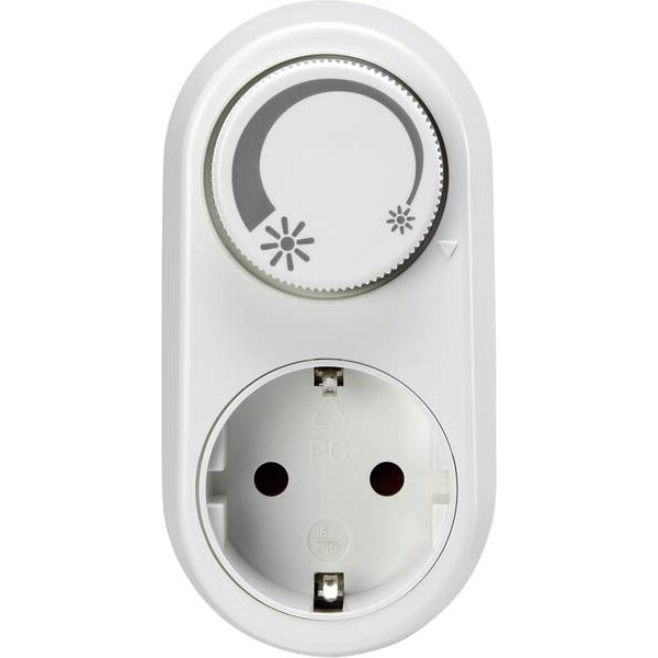 LED Stekkerdimmer - Priso Tuby - Opbouw - Enkel Knop - 3-24W - Wit | Nederland