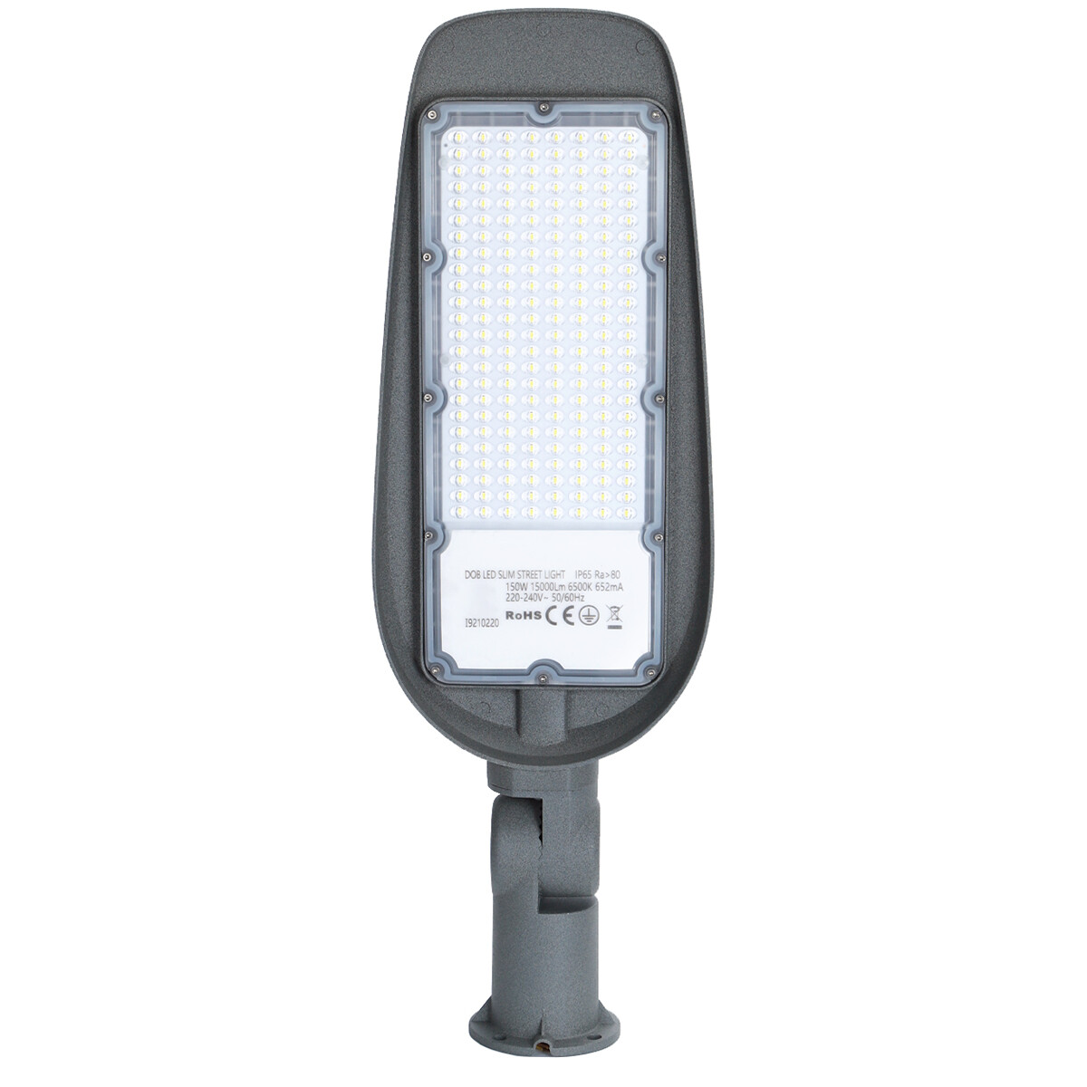 LED Straatlamp - Aigi Animo - 150W - Helder/Koud Wit 6500K - Waterdicht IP65 - Mat Grijs - Aluminium product afbeelding