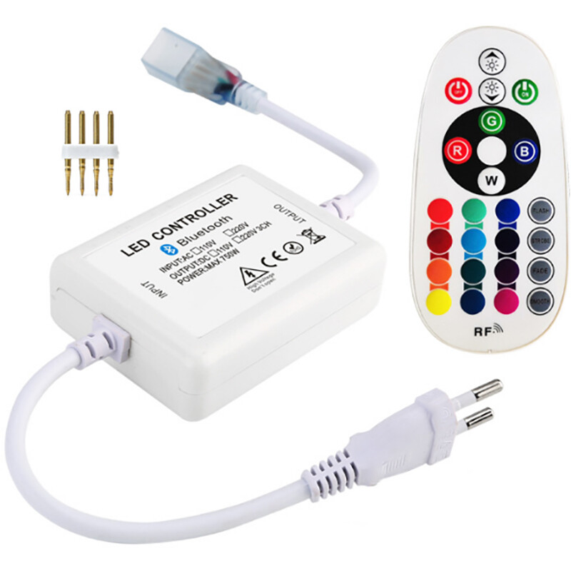 LED Strip Afstandsbediening Set - Smart Slimme RGB Controller - 720W - RGB - Dimbaar - 230V product afbeelding