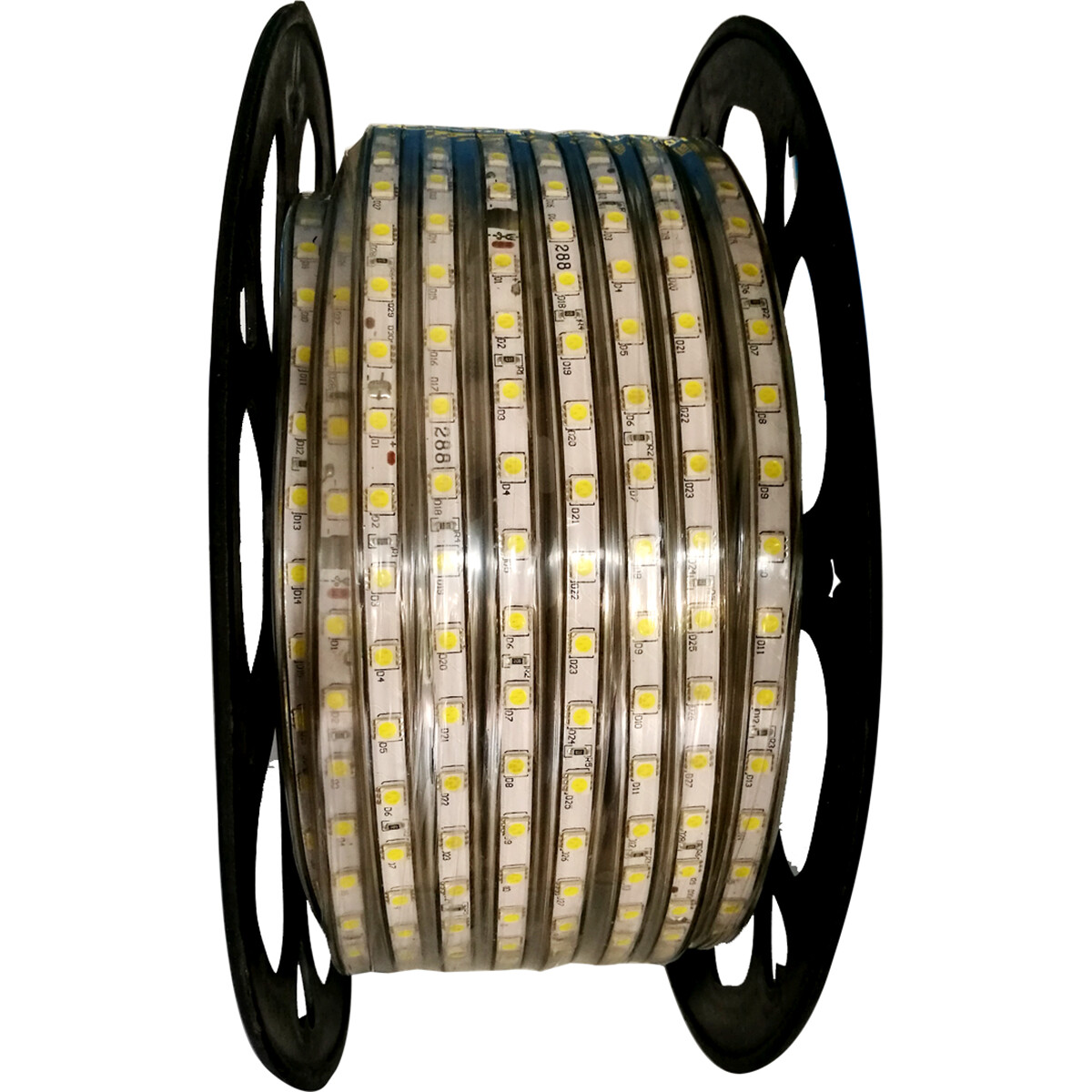 LED Strip - Aigi Strabo - 50 Meter - IP65 Waterdicht - Helder/Koud Wit 6500K - 5050 SMD 230V