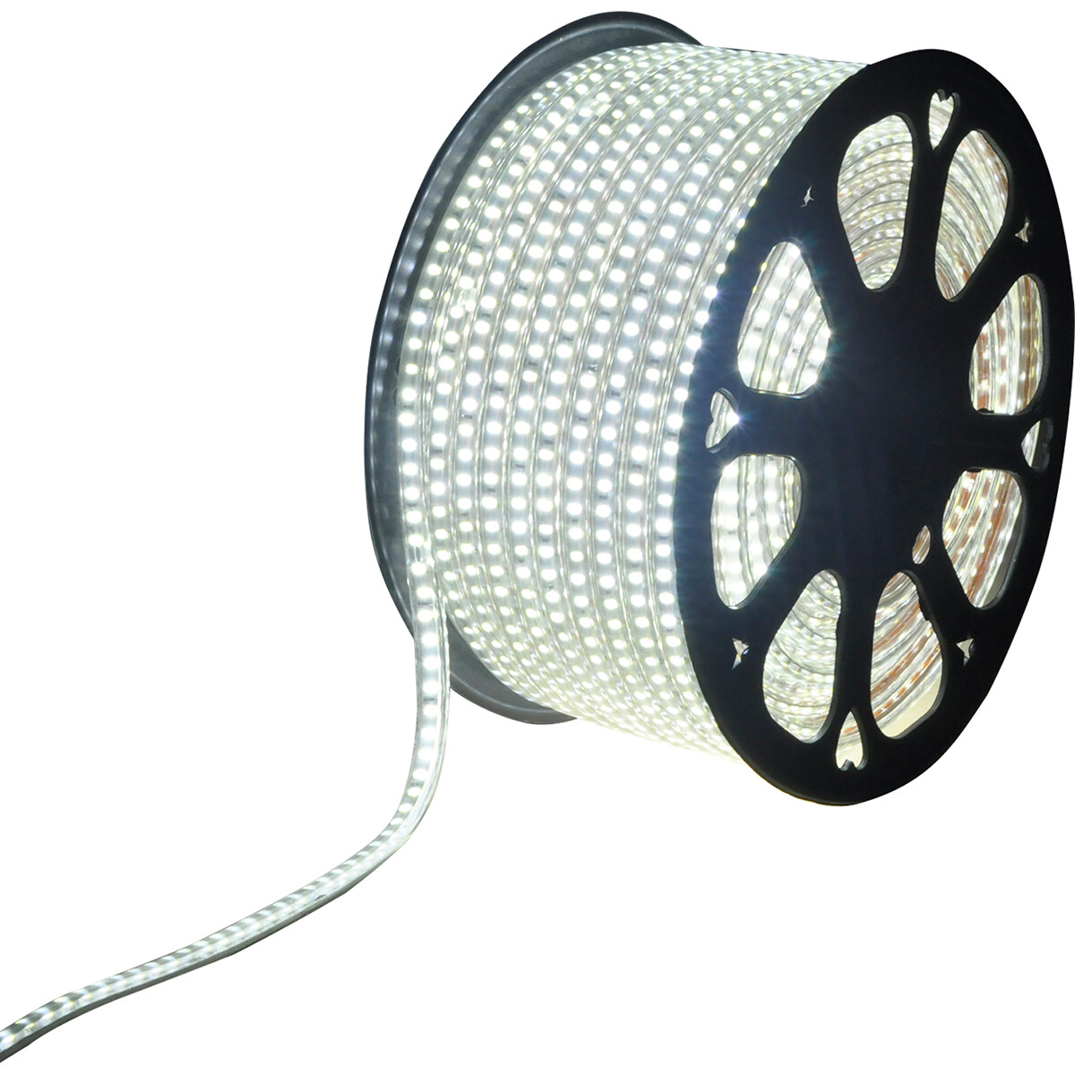 LED Strip - Aigi Strabo - 50 Meter - IP65 Waterdicht - Helder/Koud Wit 6500K - 5050 SMD 230V