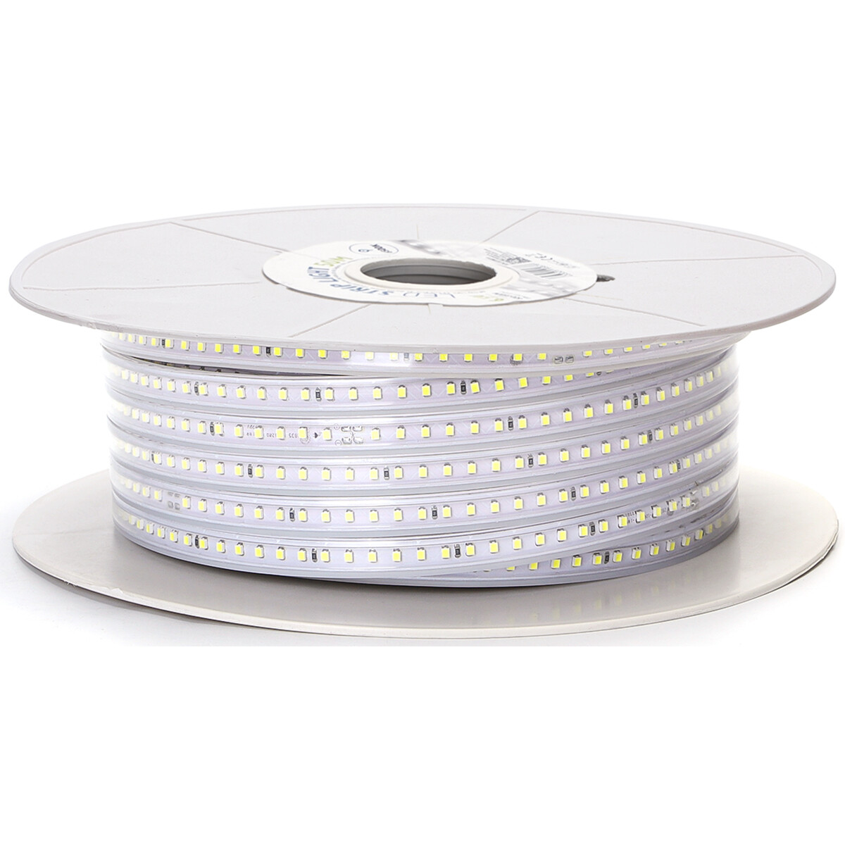 LED Strip - Aigi Stribo - 50 Meter - IP65 Waterdicht - Helder/Koud Wit 6500K - 2835 SMD 230V