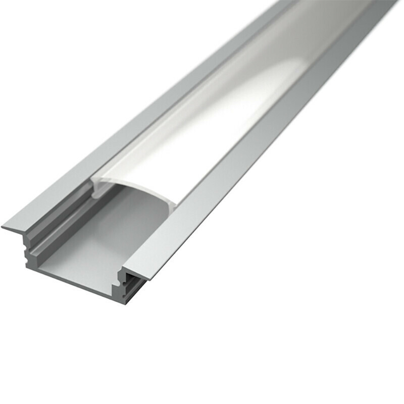 LED Strip Profiel - Delectro Profi - Aluminium - 2 Meter - 25x7mm - Inbouw product afbeelding