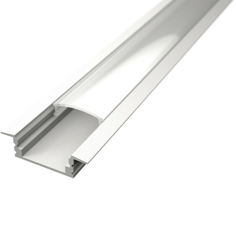 LED Strip Profiel - Delectro Profi - Wit Aluminium - 2 Meter - 25x7mm - Inbouw