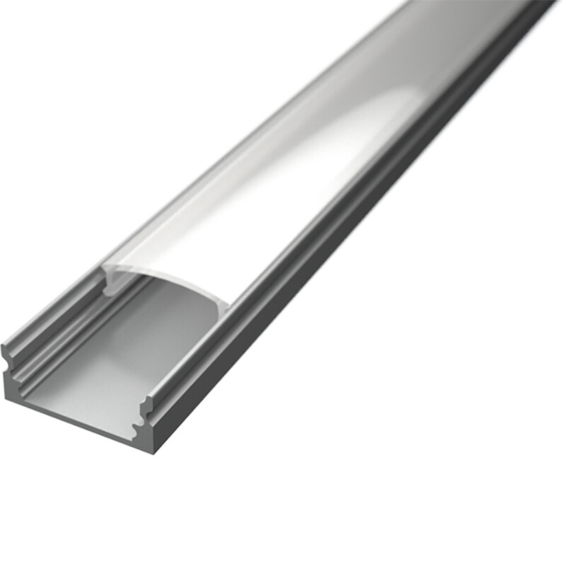 LED Strip Profiel - Delectro Profi - Aluminium - 1 Meter - 17.1x8mm - Opbouw product afbeelding