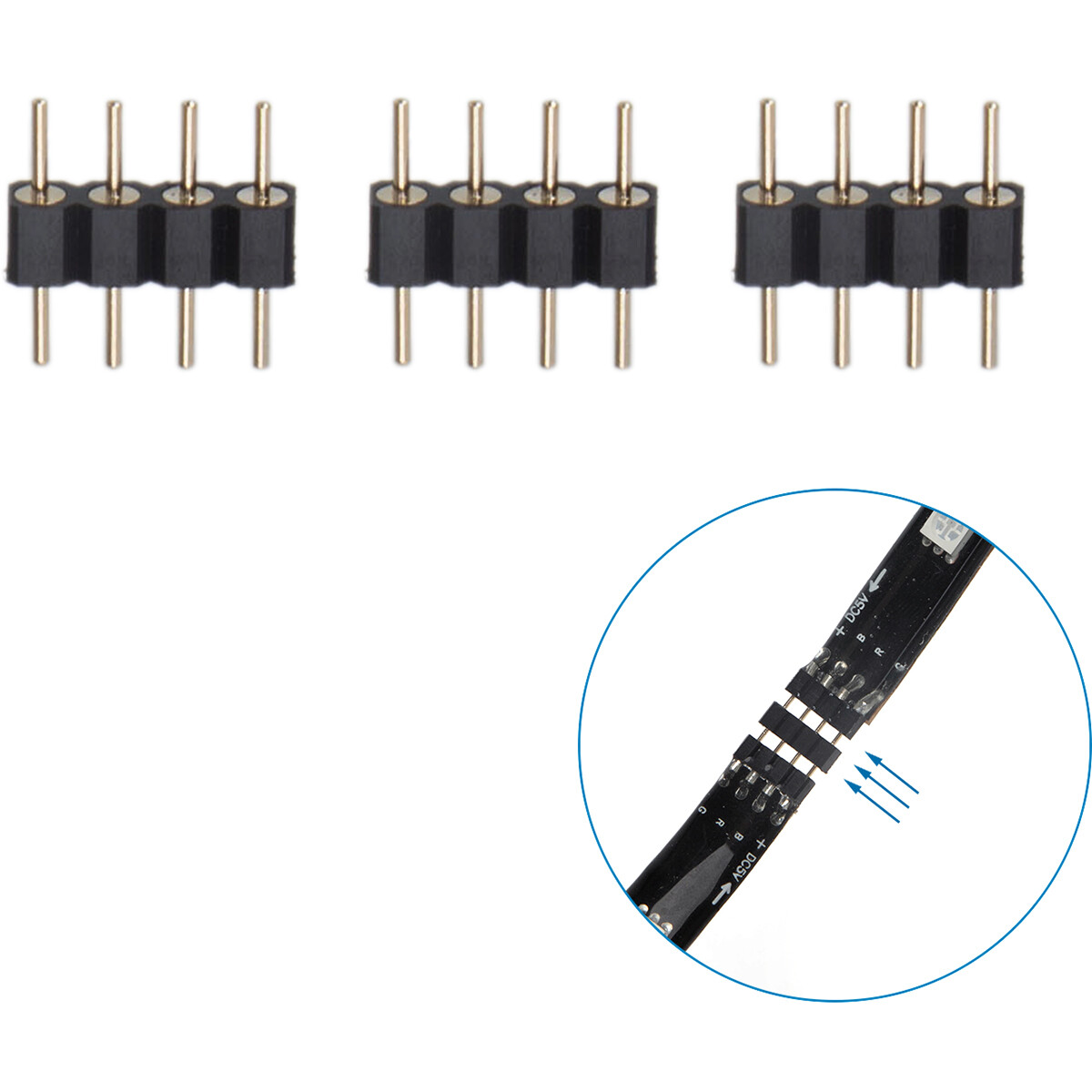 LED Strip Set TV Backlight - Aigi Stippi - 4x0.5 Meter - RGB - USB Voeding - Afstandsbediening - 5V