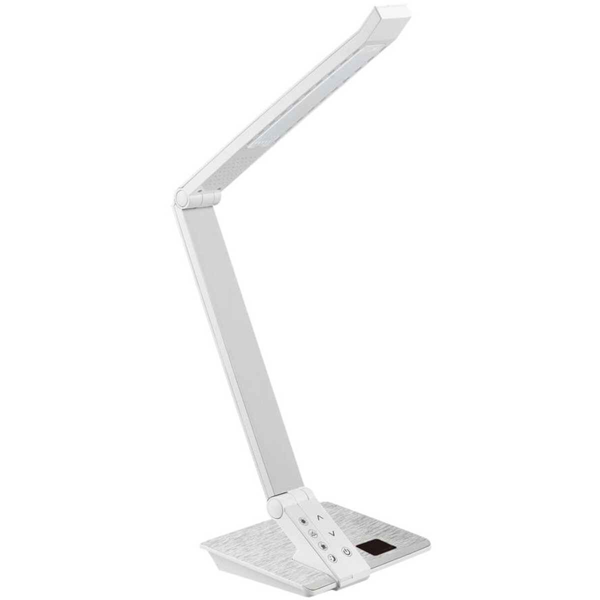 LED Bureaulamp - Aigi Diplo - 10W - Aanpasbare Kleur - Dimbaar - Rechthoek - Mat Wit - Kunststof