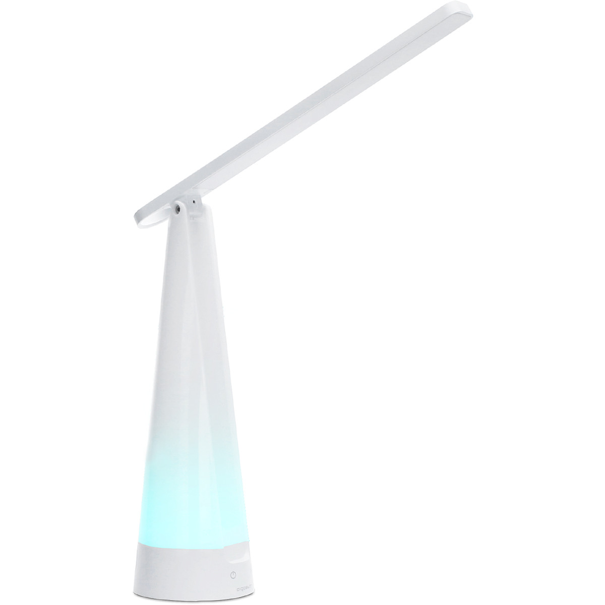 LED Bureaulamp - Aigi Rainbon - 7W - USB Oplaadfunctie - RGB - Natuurlijk Wit 4000K - Dimbaar - Mat Wit