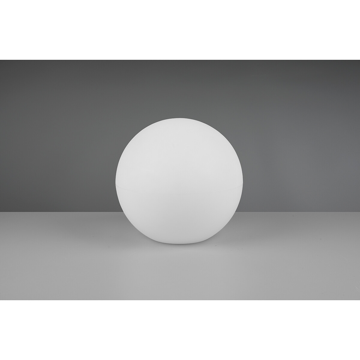 LED Tafellamp met Zonne-energie - Trion Mallo XL - Dag en Nacht Sensor - 5W - Warm Wit 3000K - RGBW - Spatwaterdicht IP44 - Rond - Mat Wit - Kunststof