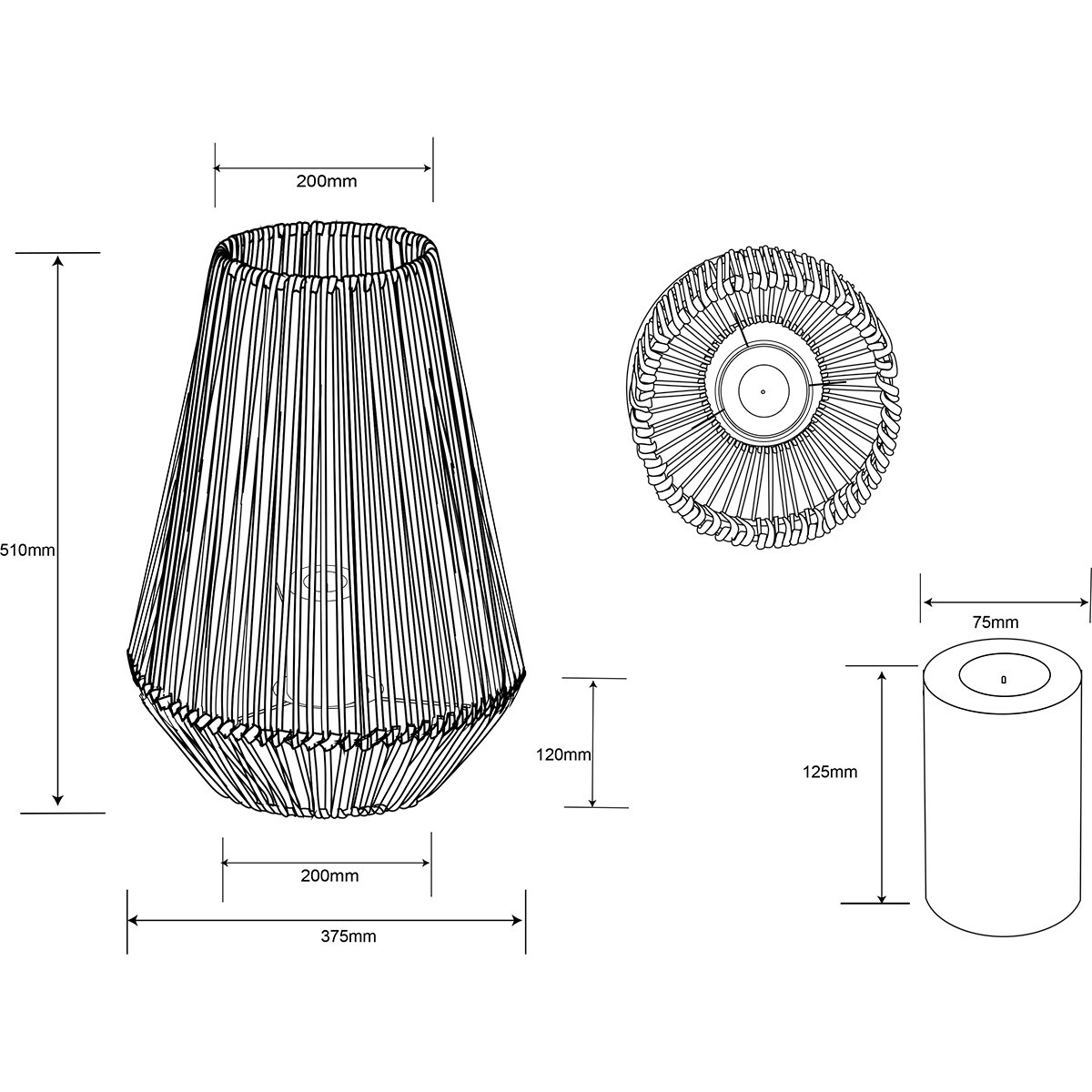 LED Tafellamp met Zonne-energie - Trion Nero - Dag en Nacht Sensor - Spatwaterdicht IP44 - Rond - Grijs - Kunststof