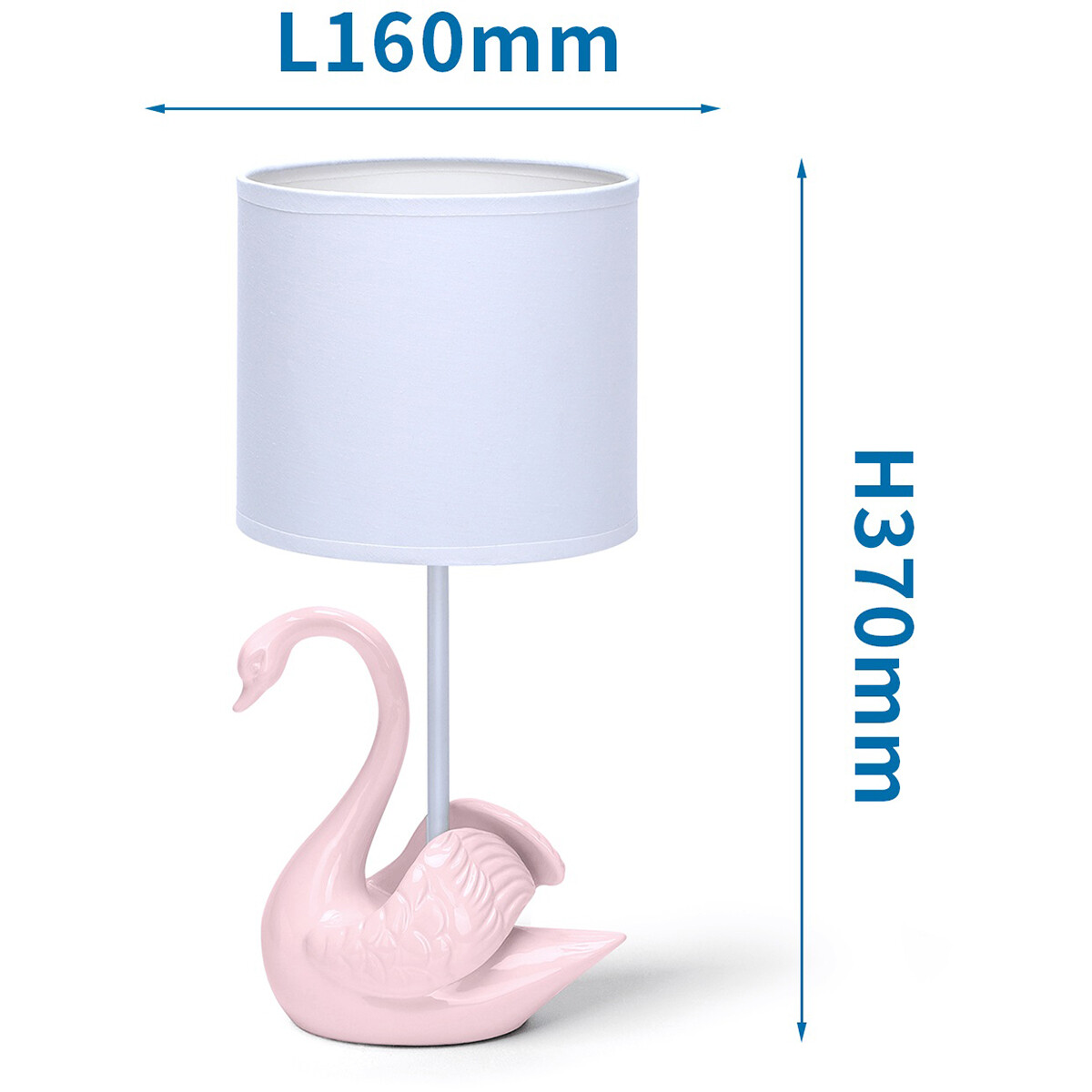 LED Tafellamp - Tafelverlichting - Aigi Juvino - E14 Fitting - Rond - Mat Wit/Roze - Keramiek