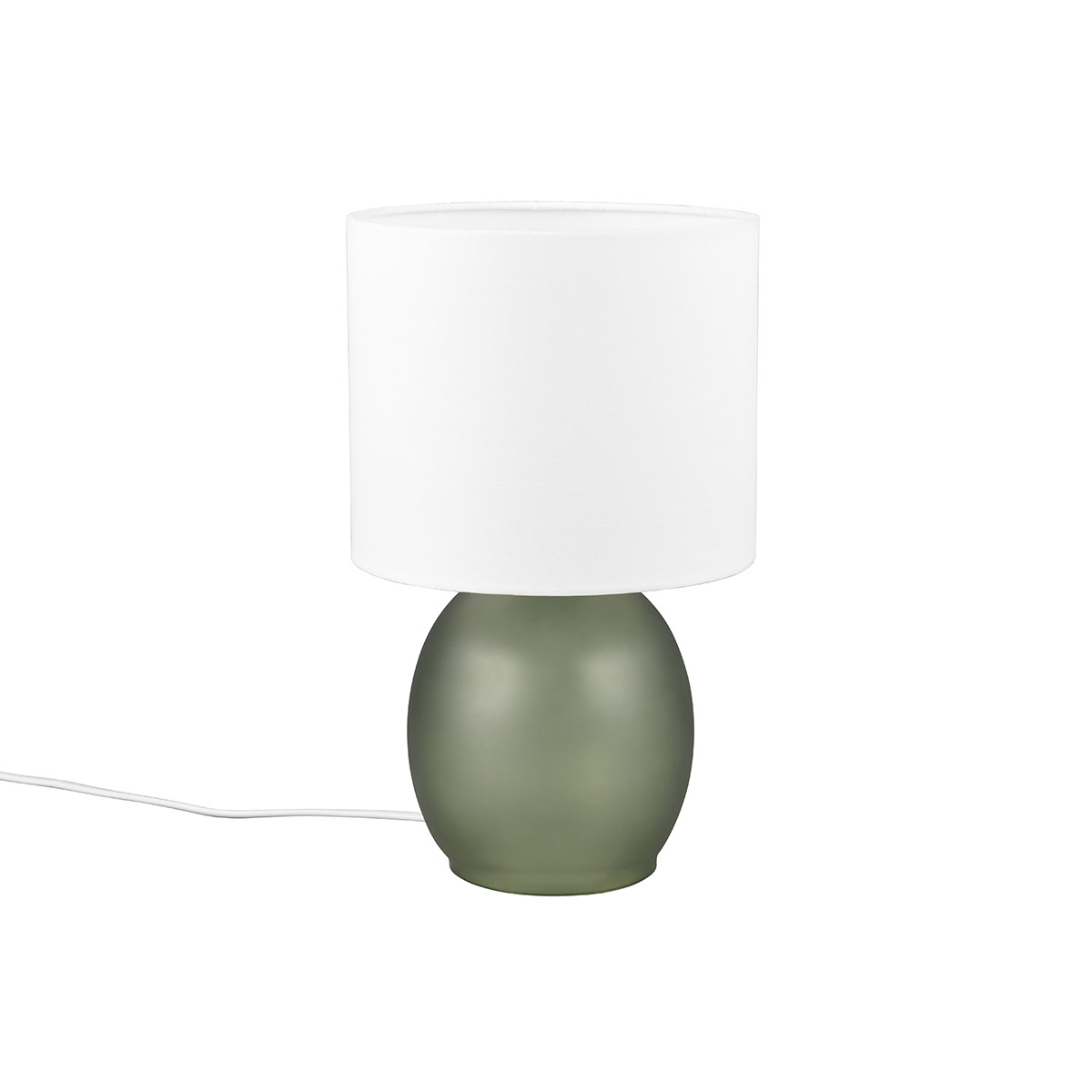 LED Tafellamp - Tafelverlichting - Trion Alev - E14 Fitting - Rond - Groen - Glas