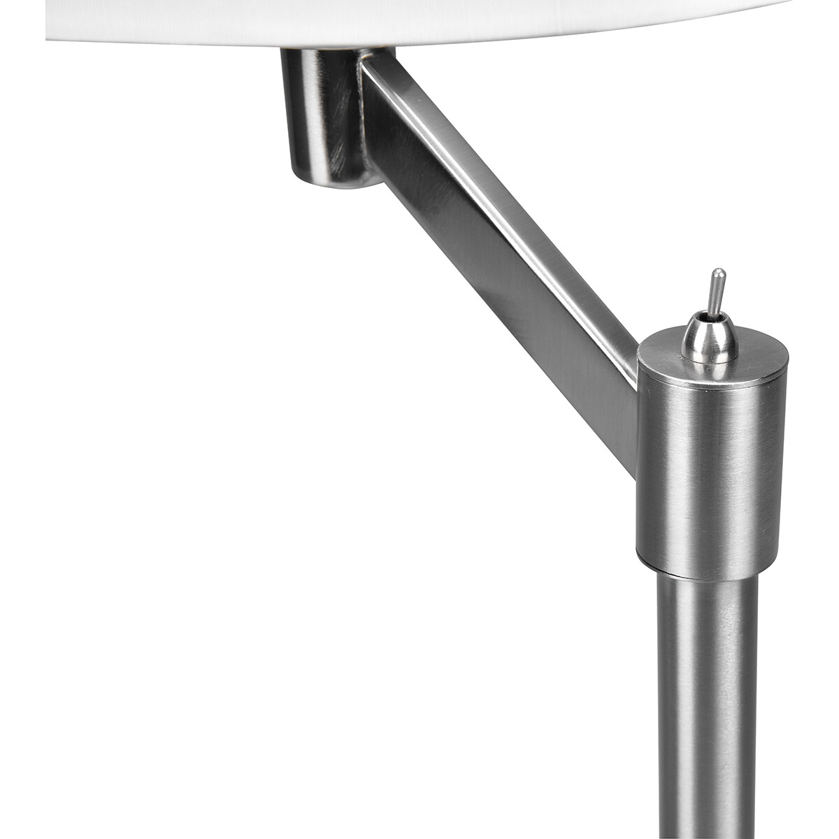 LED Tafellamp - Tafelverlichting - Trion Cindy - E27 Fitting - Rond - Mat Nikkel - Aluminium