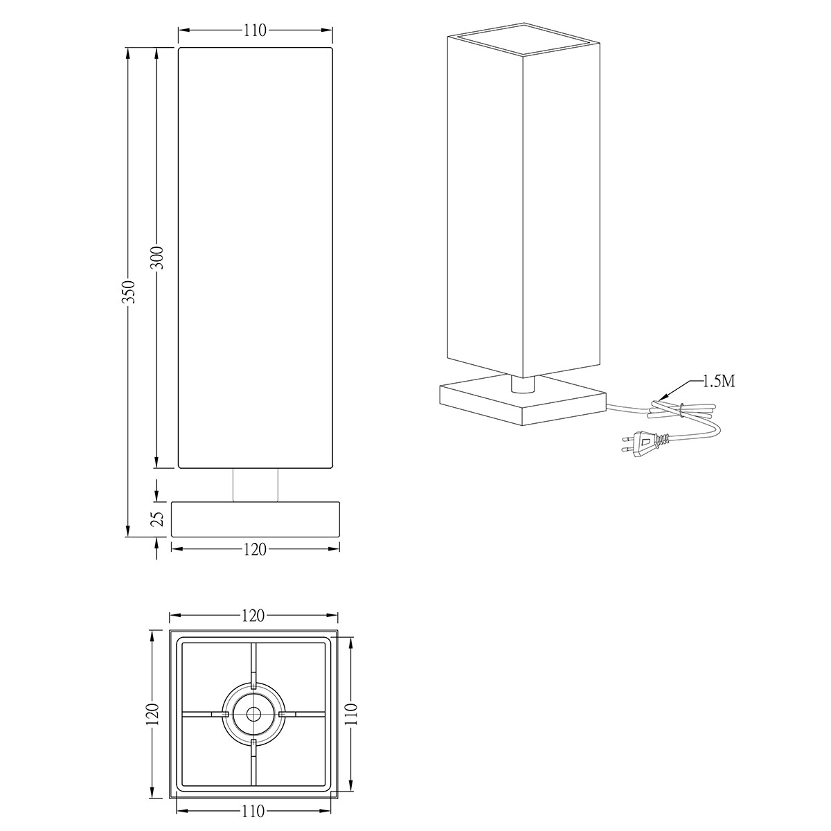 LED Tafellamp - Tafelverlichting - Trion Piti - E14 Fitting - Dimbaar - Rond - Mat Nikkel - Aluminium