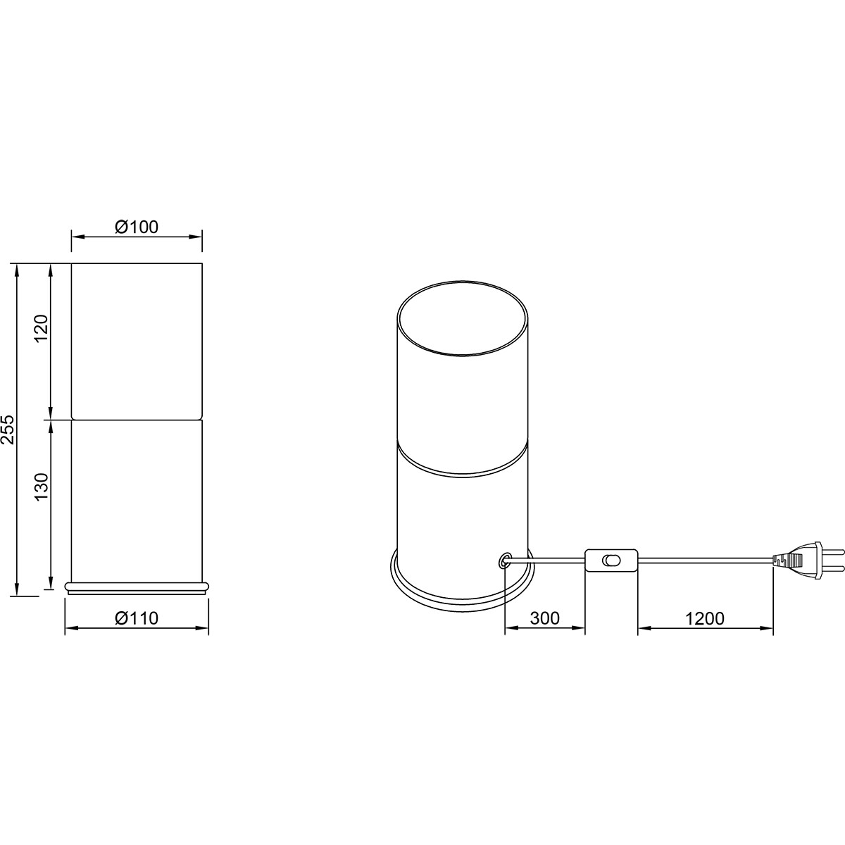 LED Tafellamp - Tafelverlichting - Trion Roba - E27 Fitting - Rond - Mat Goud - Aluminium