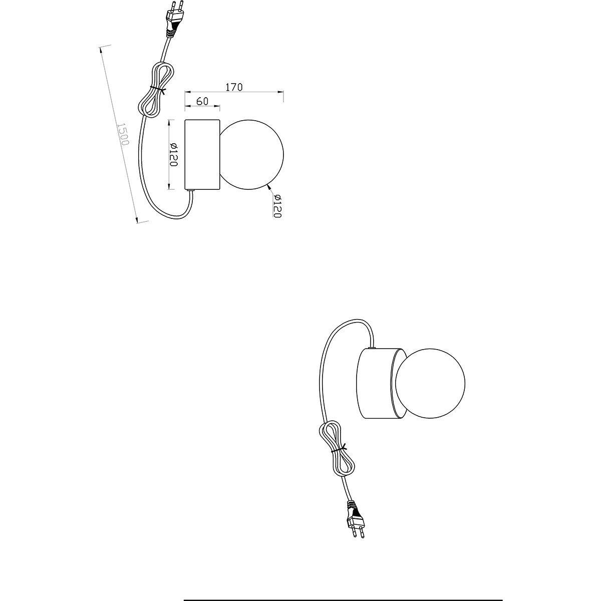 LED Tafellamp - Tafelverlichting - Trion Tesso - E14 Fitting - Rond - Coffee - Metaal