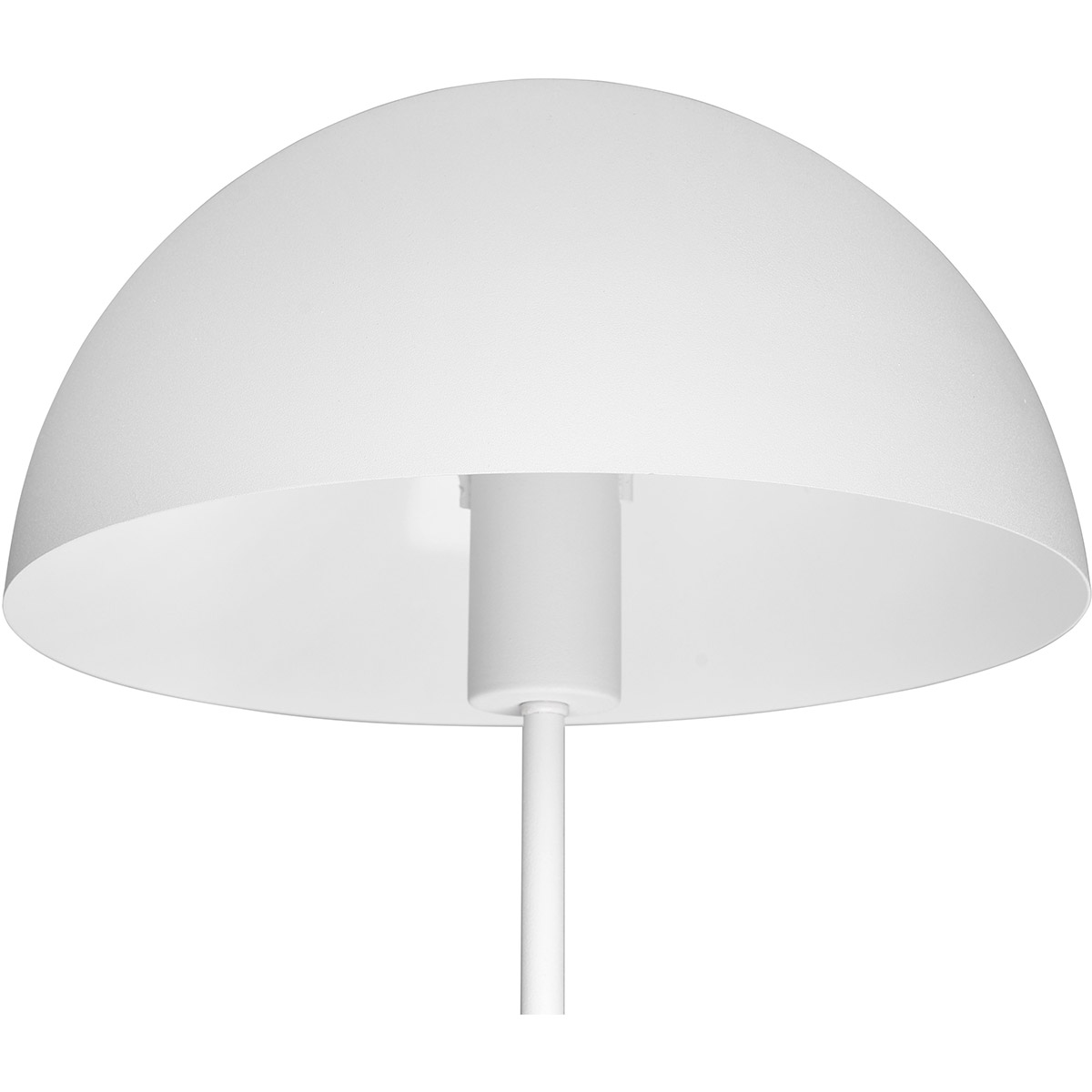 LED Tafellamp - Trion Alia - E27 Fitting - Rond - Mat Wit - Metaal