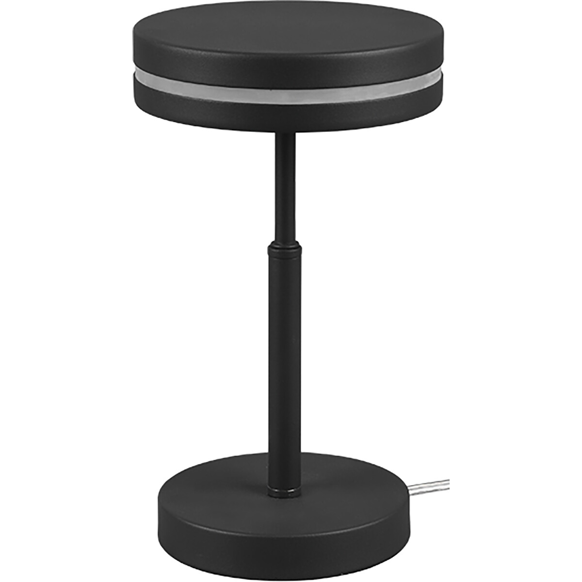 LED Tafellamp - Trion Franco - 6W - Warm Wit 3000K - Rond - Mat Antraciet - Aluminium