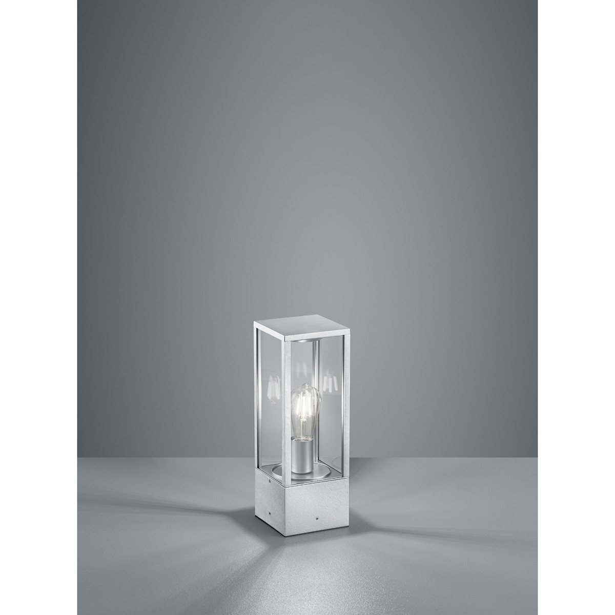 LED Tuinverlichting - Staande Buitenlamp - Trion Garinola - E27 Fitting - Mat Grijs - Aluminium