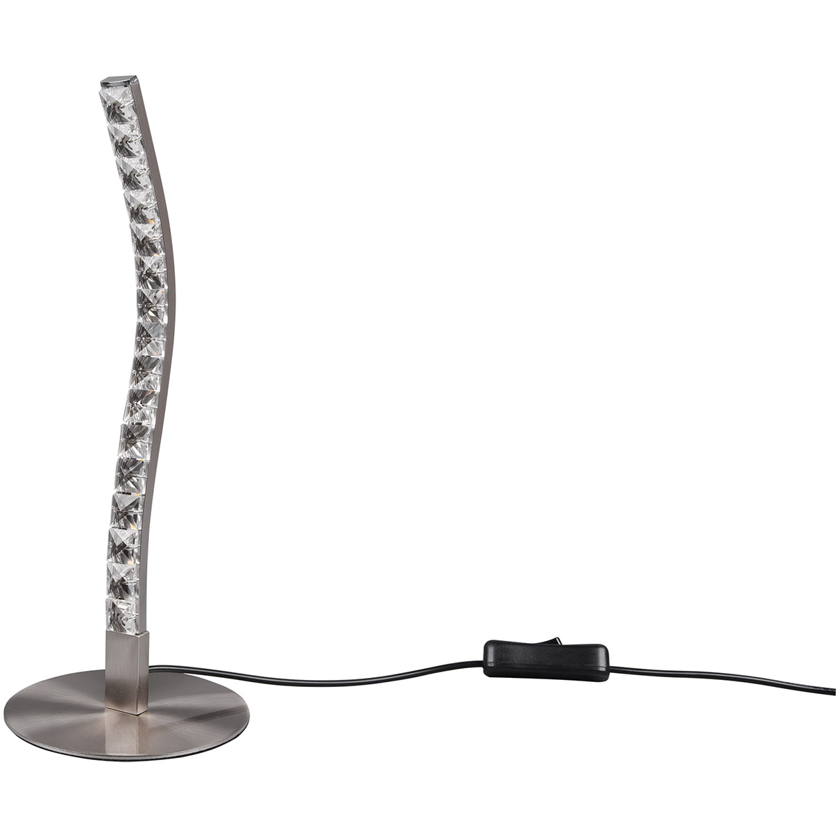 LED Tafellamp - Trion Ivel - 3.5W - Warm Wit 3000K - 1 lichtpunt - Mat Nikkel - Metaal