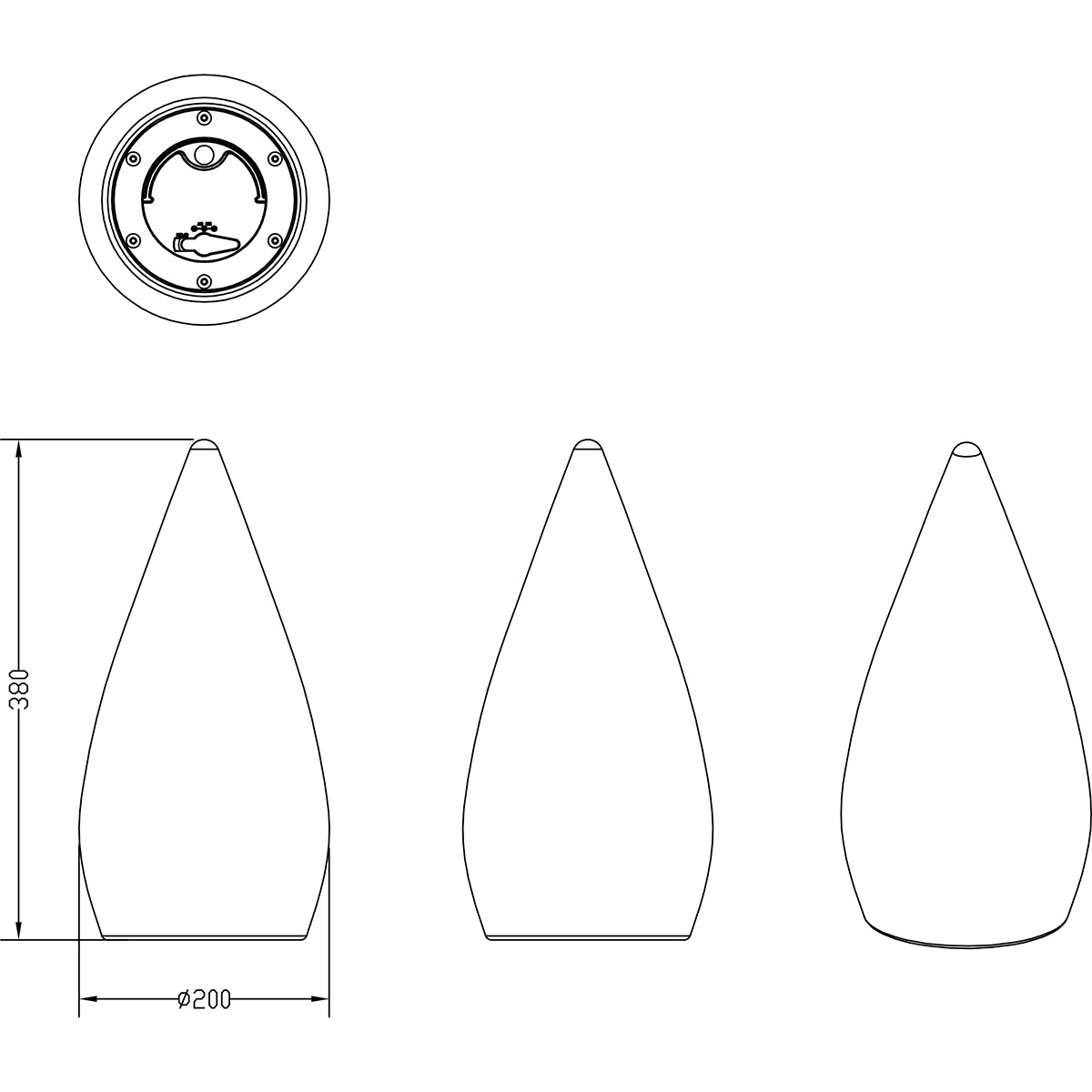 LED Tafellamp - Trion Palina - 1.5W - Warm Wit 3000K - RGBW - Dimbaar - Ovaal - Mat Wit - Kunststof