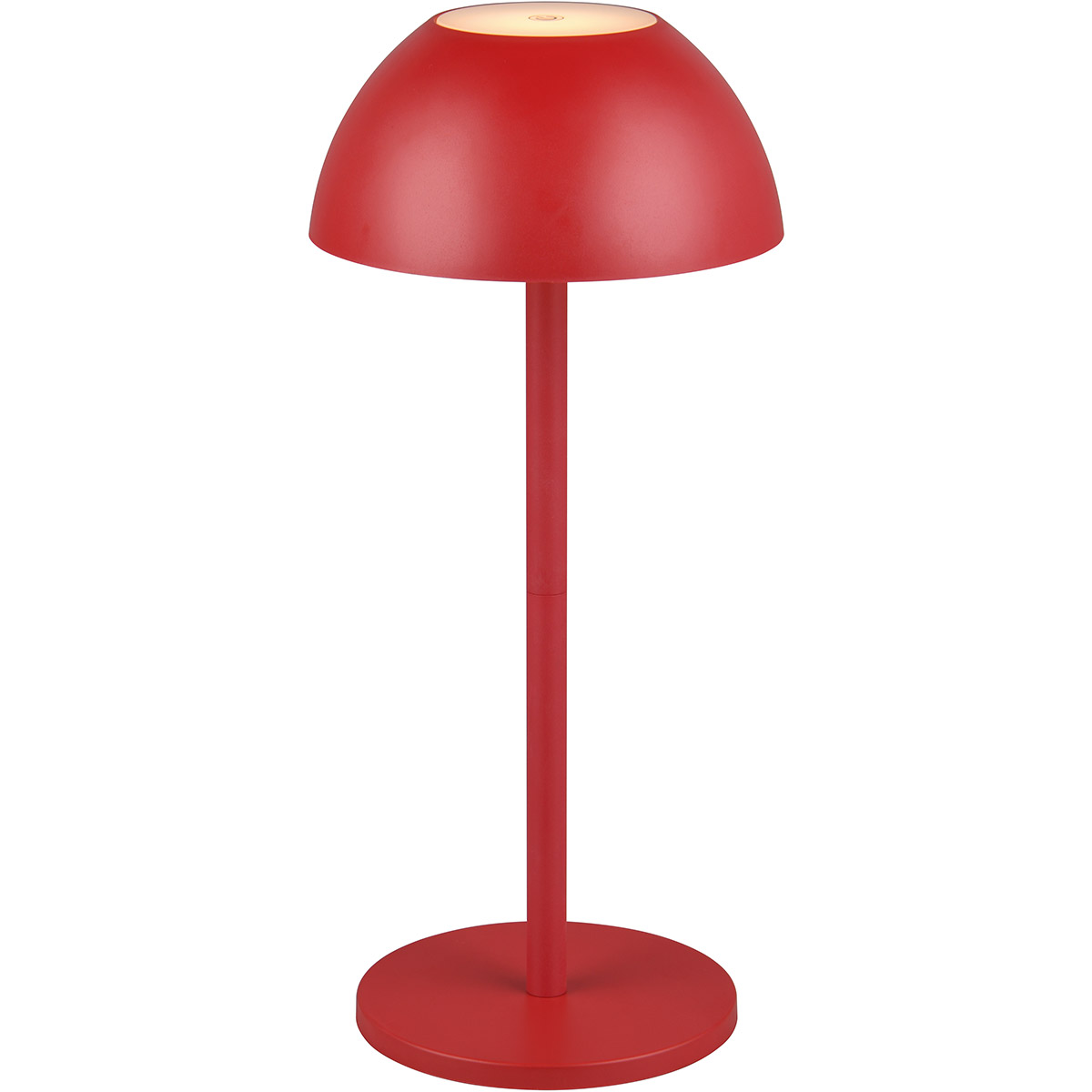 LED Tafellamp - Trion Rado - 1.7W - Warm Wit 3000K - Oplaadbare batterijen - Rood - Kunststof