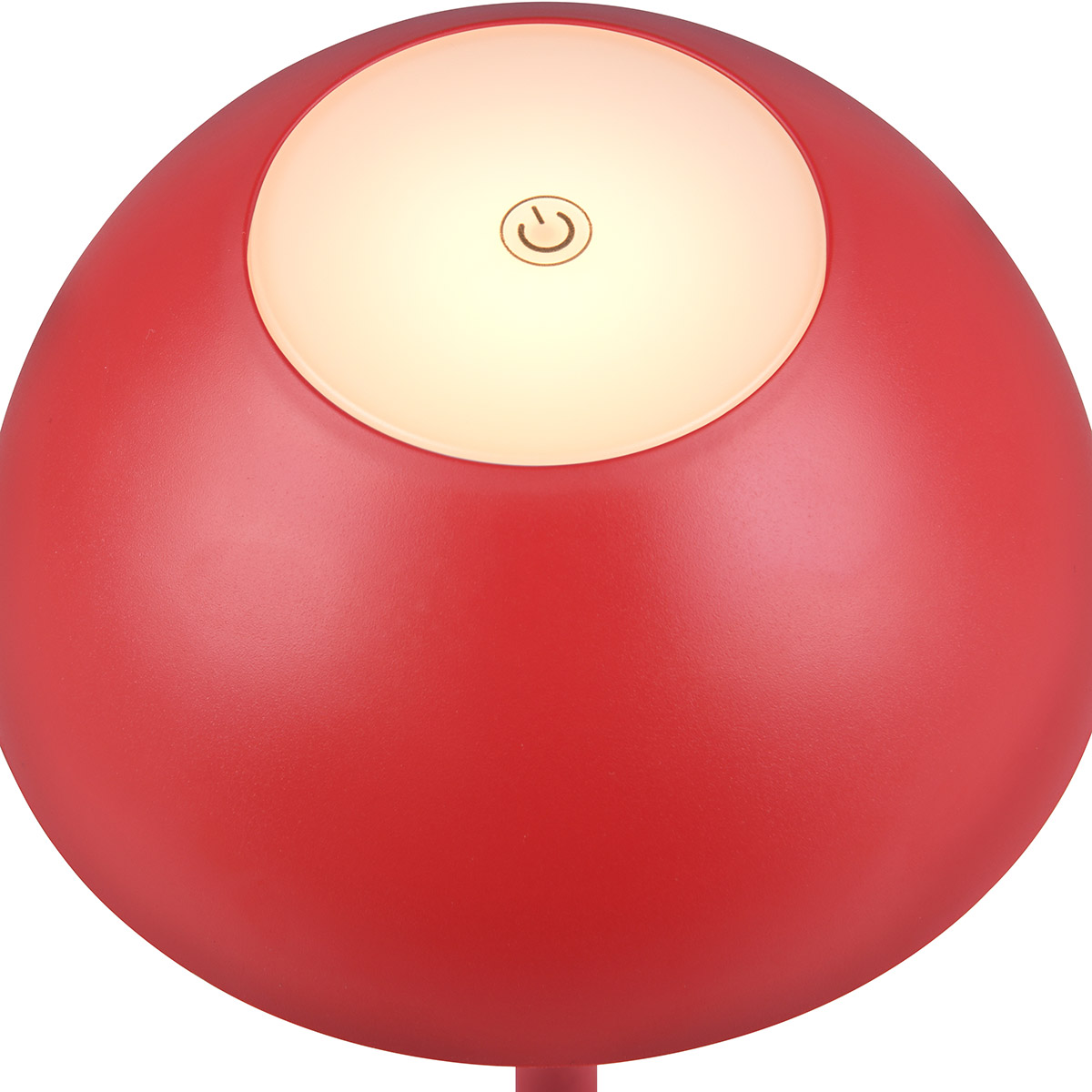 LED Tafellamp - Trion Rado - 1.7W - Warm Wit 3000K - Oplaadbare batterijen - Rood - Kunststof