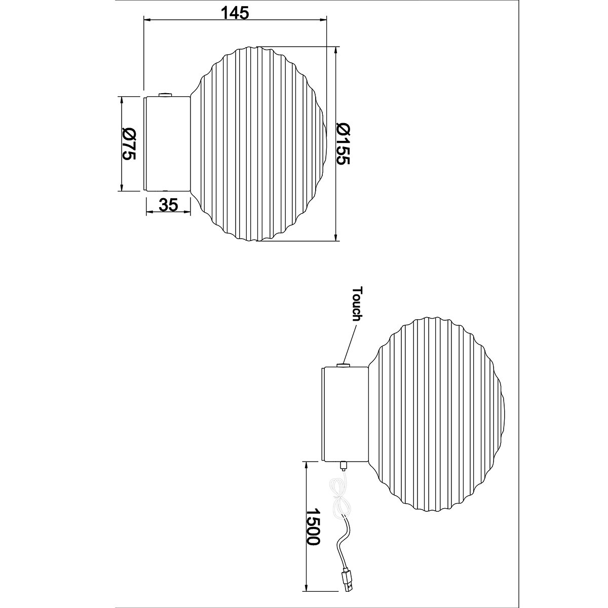 LED Tafellamp - Trion Rali - 1.5W - Warm Wit 3000K - Oplaadbare batterijen - Ovaal - Mat Messing - Metaal