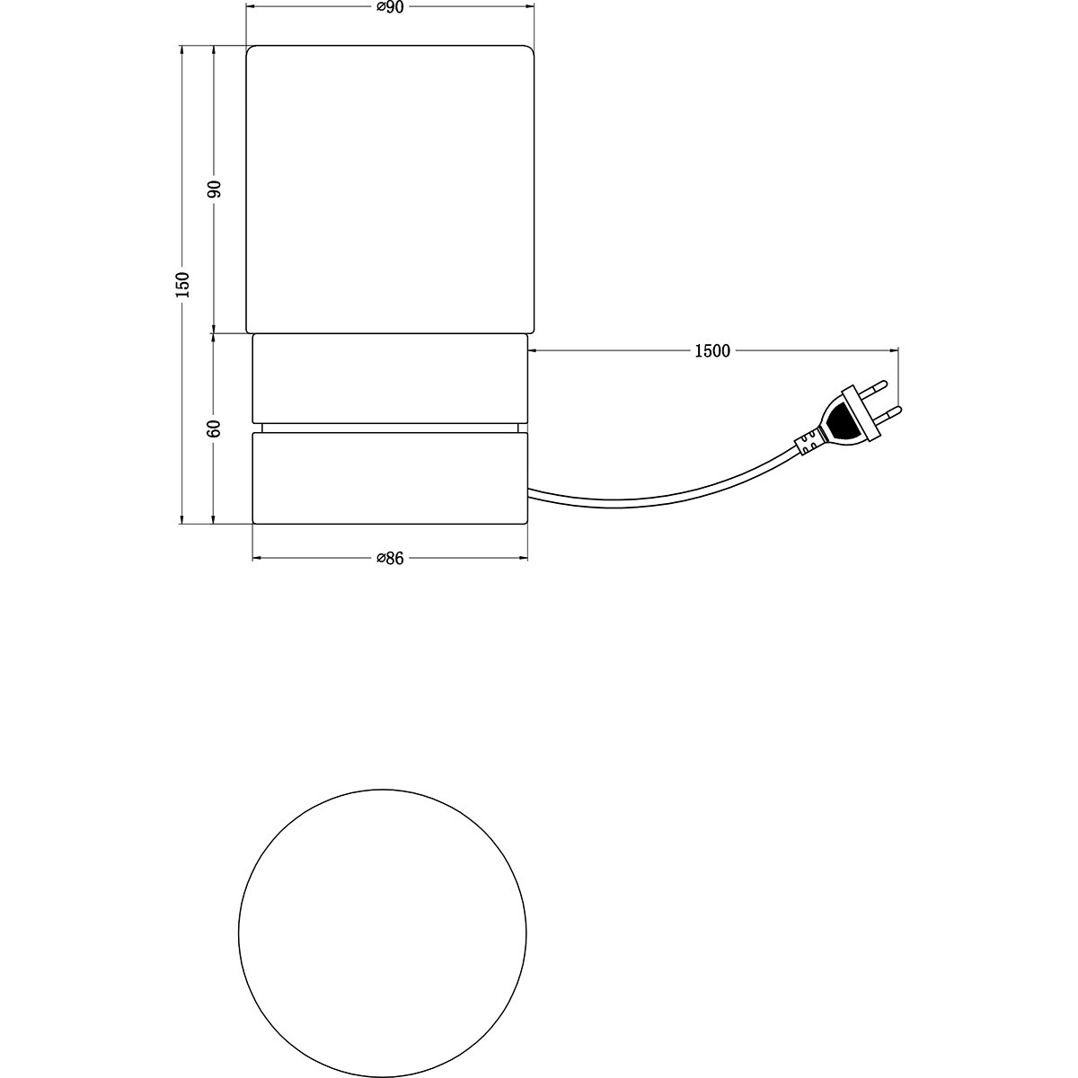 LED Tafellamp - Trion Saidi - E14 Fitting - 1 lichtpunt - Mat Nikkel - Metaal - Wit Glas