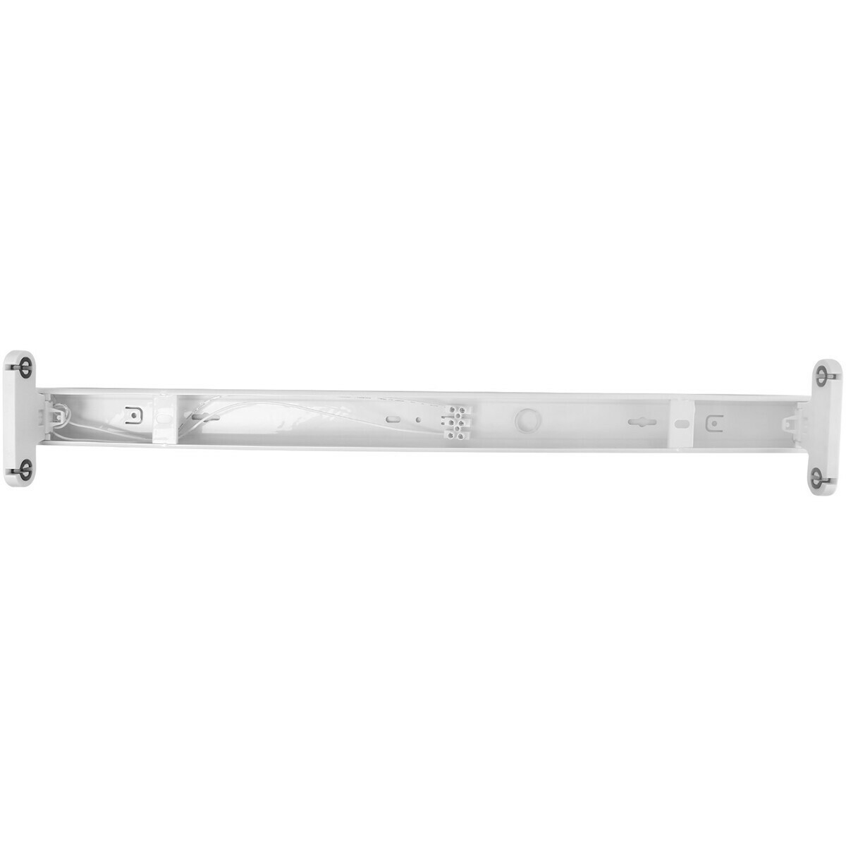 LED TL Armatuur met T8 Buis Incl. Starter - Aigi Dybolo - 60cm Dubbel - 16W - Helder/Koud Wit 6400K - Beschermingsgraad IP20