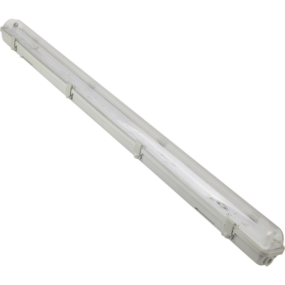 LED TL Armatuur met T8 Buis Incl. Starter - Aigi Hari - 120cm Enkel - 16W - Helder/Koud Wit 6400K - Waterdicht IP65