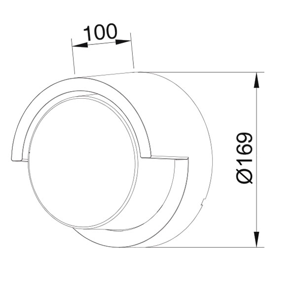 LED Tuinverlichting - Buitenlamp - Agusa 1 - Wand - Kunststof Mat Zwart - 12W Natuurlijk Wit 4200K - Rond