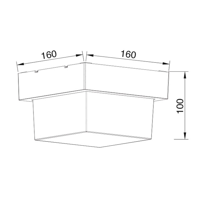 LED Tuinverlichting - Buitenlamp - Agusa 4 - Wand - Kunststof Mat Zwart - 12W Natuurlijk Wit 4200K - Vierkant