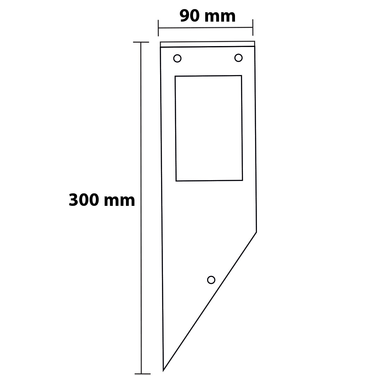 LED Tuinverlichting - Buitenlamp - Kavy 1 - Wand - Aluminium Mat Zwart - E27 - Vierkant