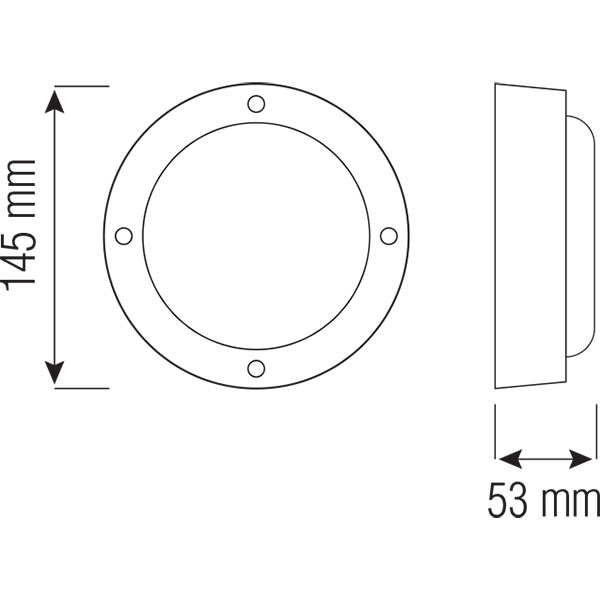 LED Tuinverlichting - Buitenlamp - Maron - Wand - Aluminium Mat Zwart - 6W Natuurlijk Wit 4000K - Rond